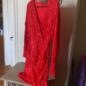 Red sequins dress, bought from chic me